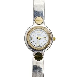 Eclessi 925 Solid Sterling Silver Ladies Two Tone VIntage Watch
